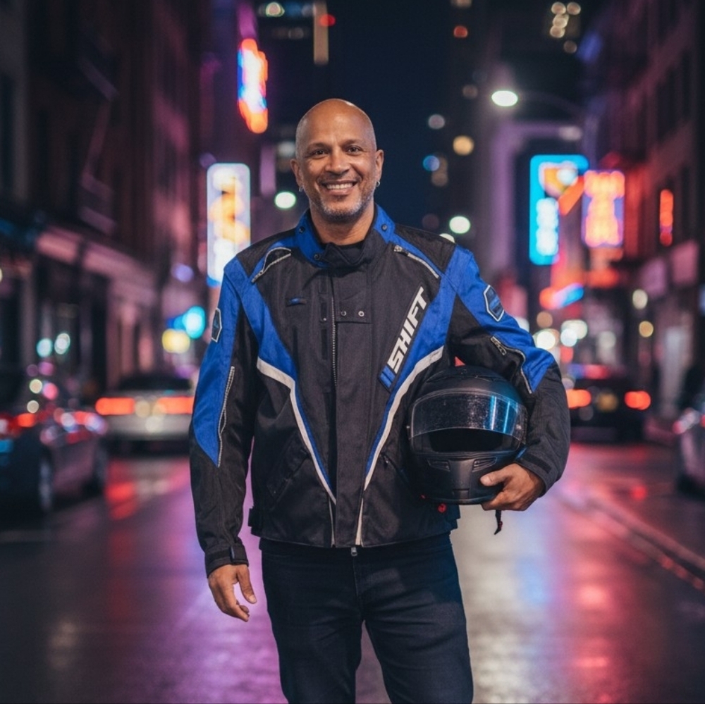 Shift Men's Black and Blue Performance Jacket